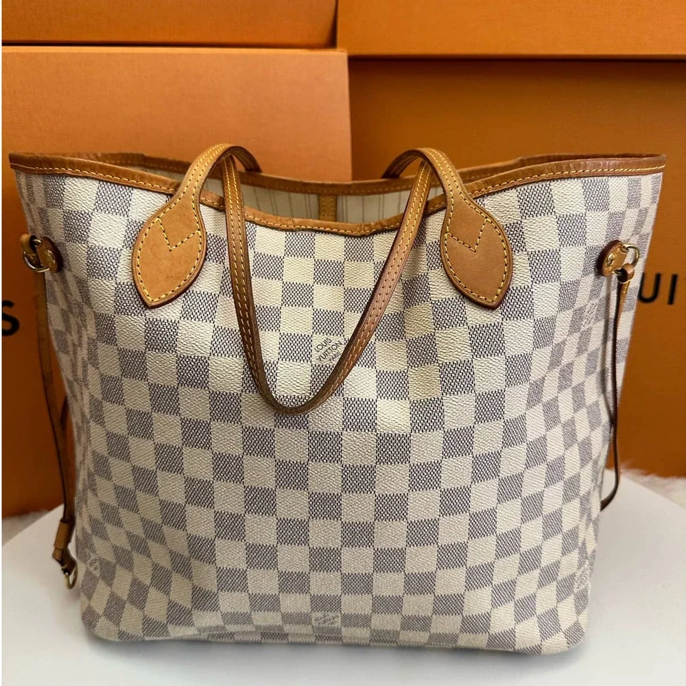 💎✨Authentic✨💎 Louis Vuitton Neverfull MM Damier Azur - Picture 5 of 14